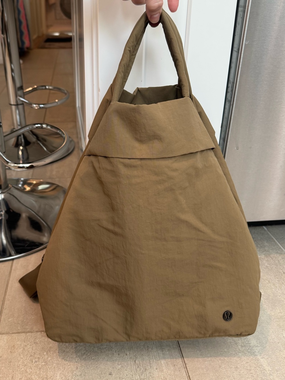 Lululemon Athletica Olive Green On My Level tote bag